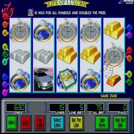 Purple WMS 550 Life Of Luxury Slot Machine , Life Of Luxury Slot Game Board